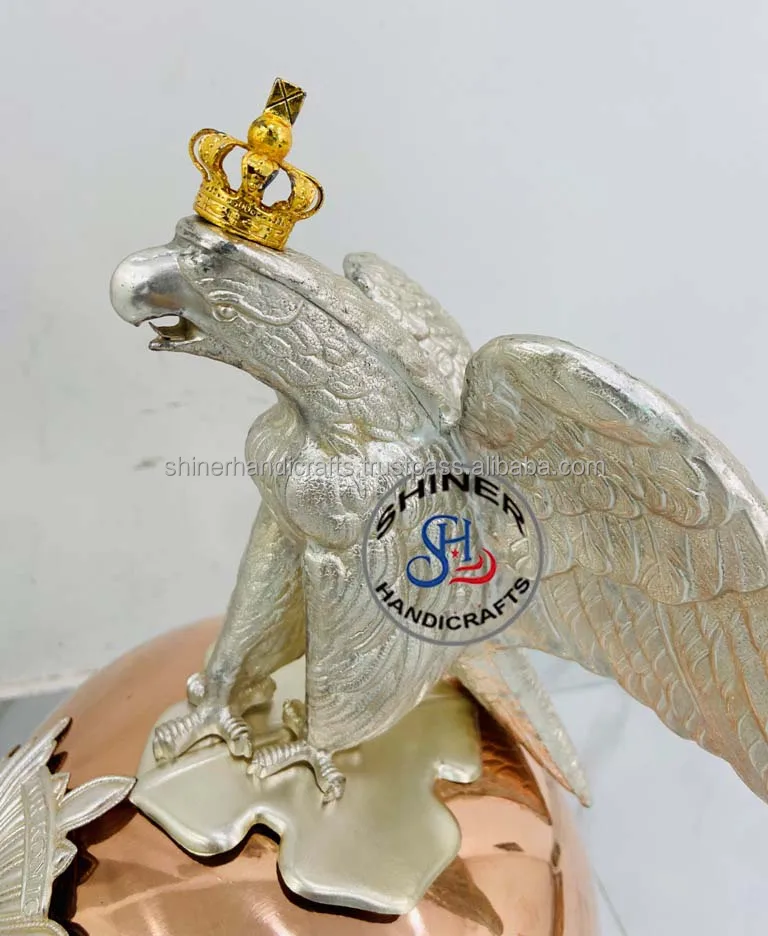 Средневековый немецкий прусский шлем латунный и медный Орла декоративный из прусской гвардии