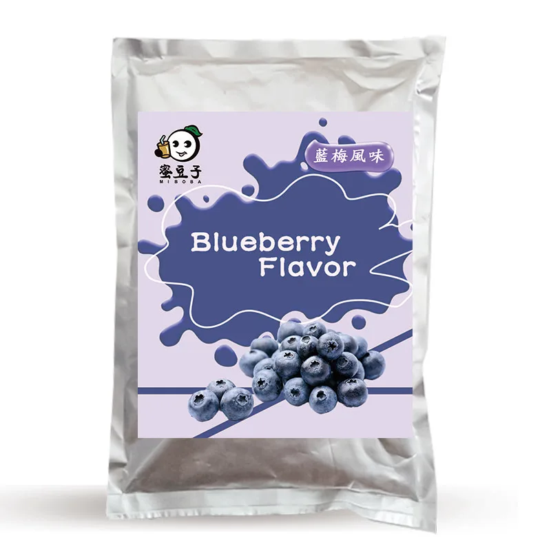 Small Package Wholesale Blueberry Strawberry Milk Tea Mix Powder