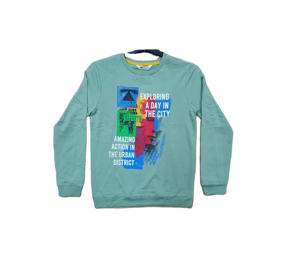 branded adult boys round neck sweet shirt(ready stock)