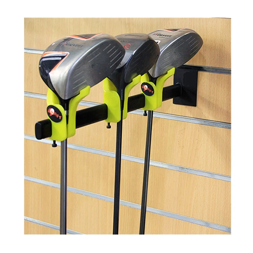 High end golf club drivers wooden putter display rack