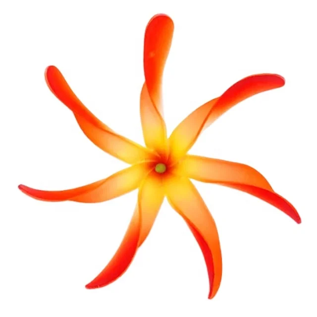 Лучший продавец, хорошее качество, ручная работа, искусственный таитянский цветок из пеноматериала ручной работы со специальной татуировкой и цветным рисунком