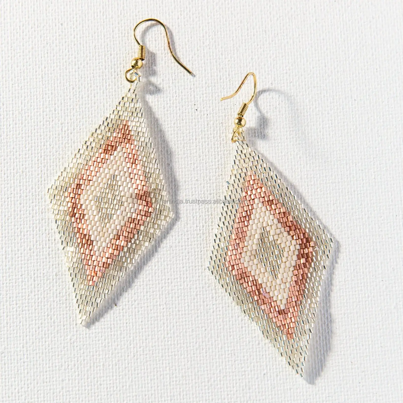 Imported Japanese Miyuki Glass Beaded Fashion Earrings Jewelry Seed Bead Earrings Handmade Dangle Earrings For Women Girls New