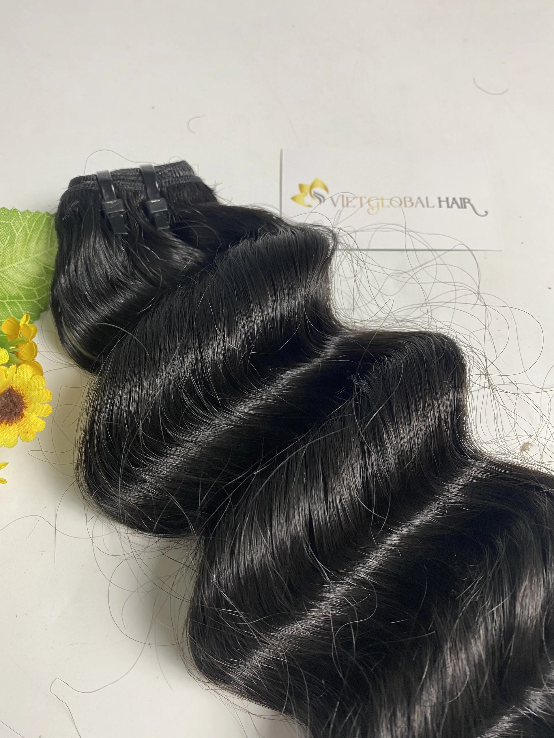 Ocean Wave 100% wholesale price raw human hair quality products double weft double drawn