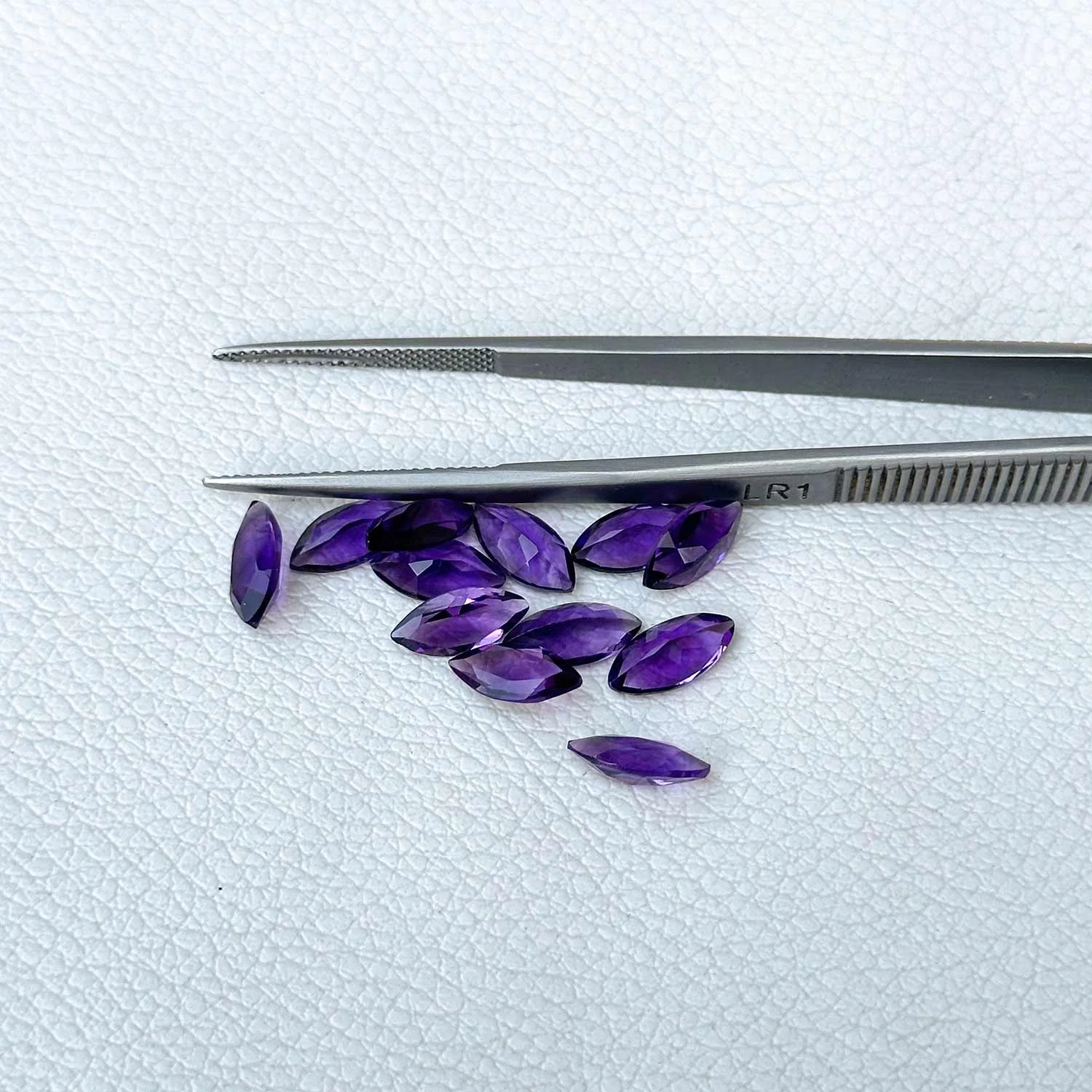 Natural African Amethyst Faceted Marquise Cut 5mmx10mm Calibrated Amethyst Gemstone Factory Price Semi Precious Polished Stones