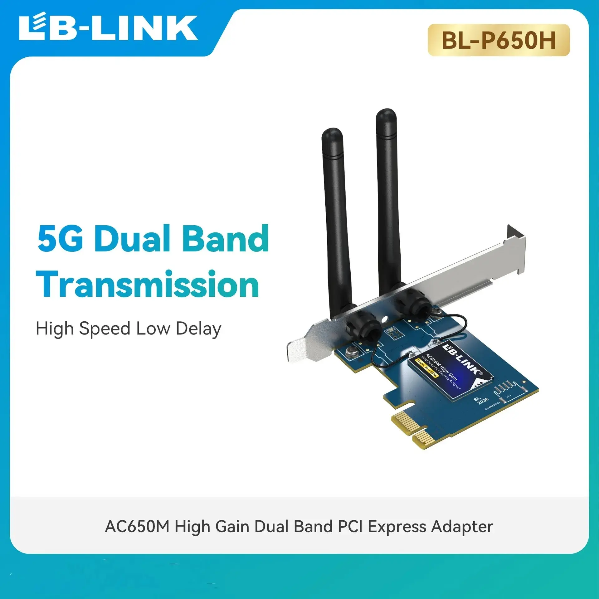 Lb-link BL-P650H PCI-E Dual Band 5G Wireless Network Card Computer Built-in Wireless Receiver WIFI Transmission AC NetworkCard