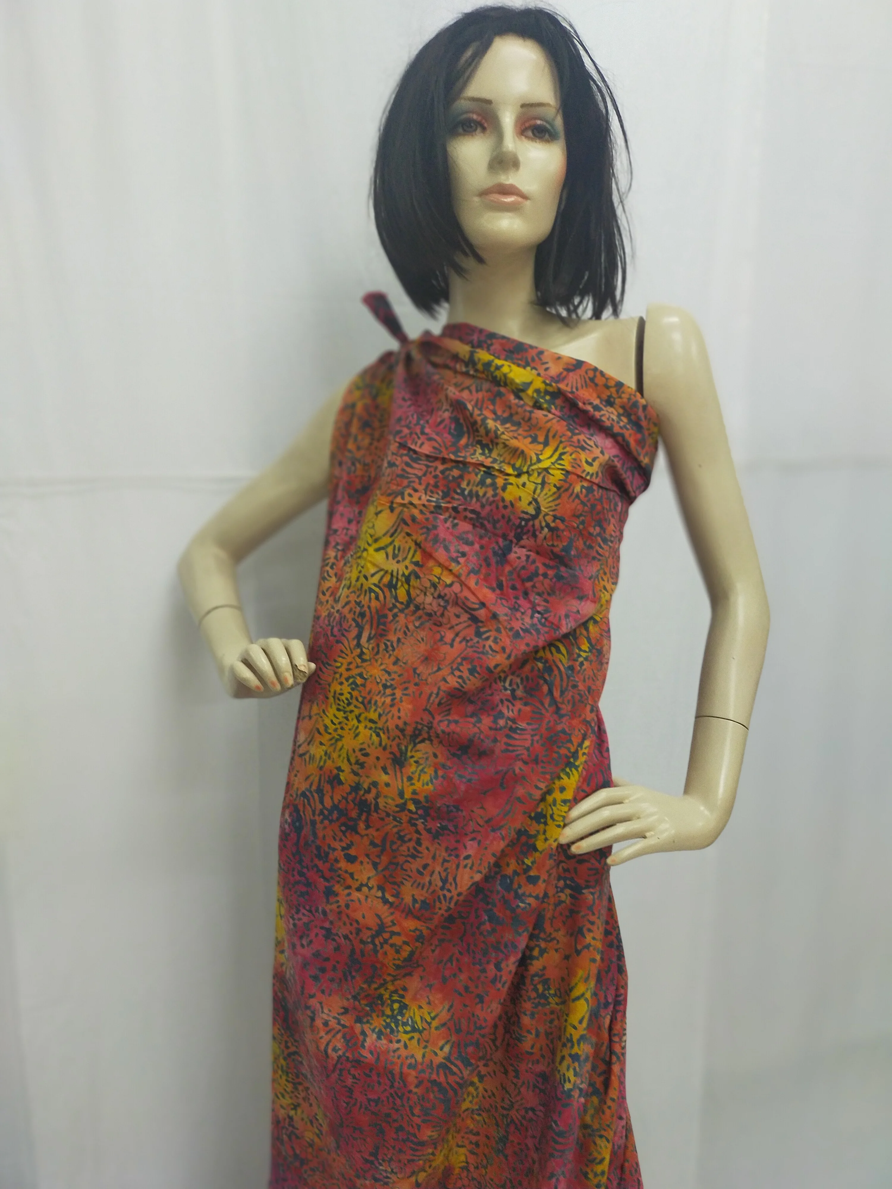  Legong Batik красная Орхидея хлопчатобумажная ткань материал ручная печать с воском Премиум качество из Индонезии по конкурентоспособной цене