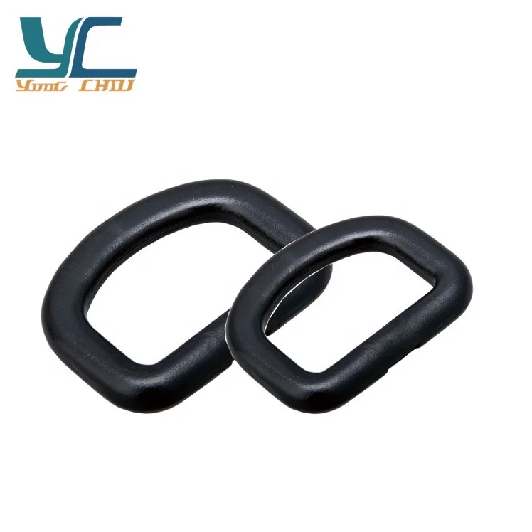 Customizable handbag hardware plastic d loop ring belts