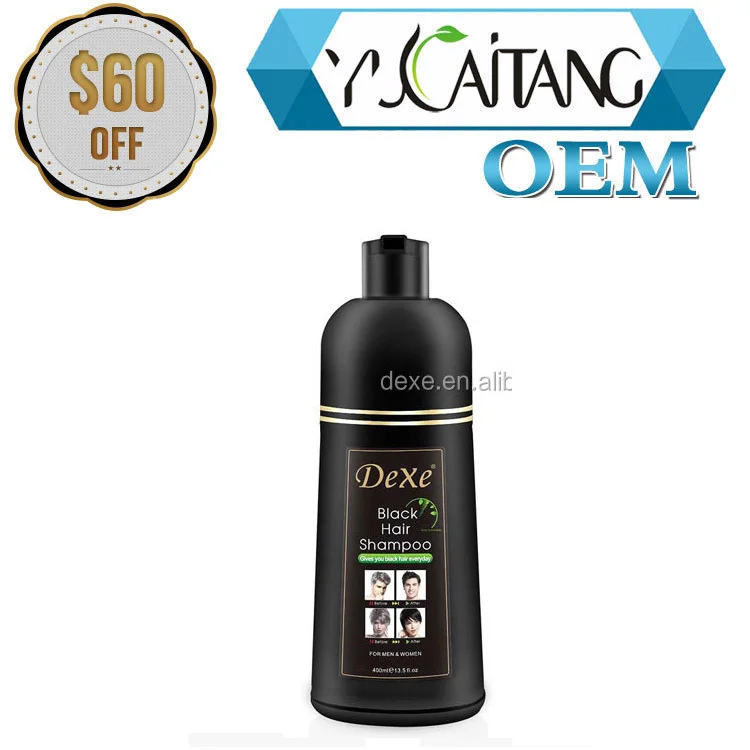 5 minutes Black Hair dye Shampoo OEM Brand color Manufacturer Private Label permanent  Fast Black Hair Shampoo in Hair Dye
