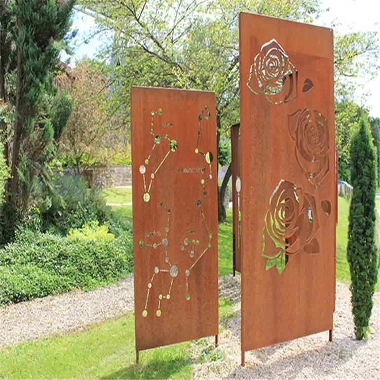 laser cut outdoor metal screen decorative outdoor metal privacy screens