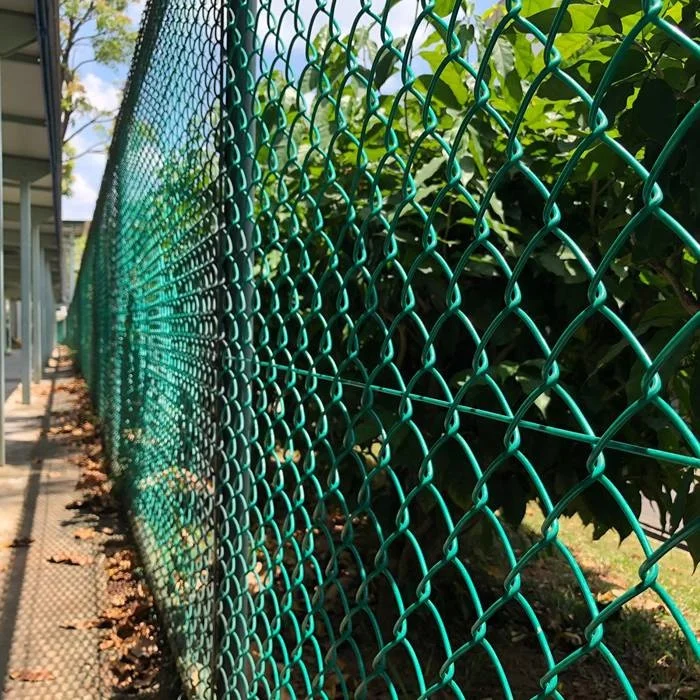 Coat Chain Link Fence Wholesale Superior Budget Friendly Galvanized Vinyl Hot Dip Galvanized Steel Metal Black Green Silver