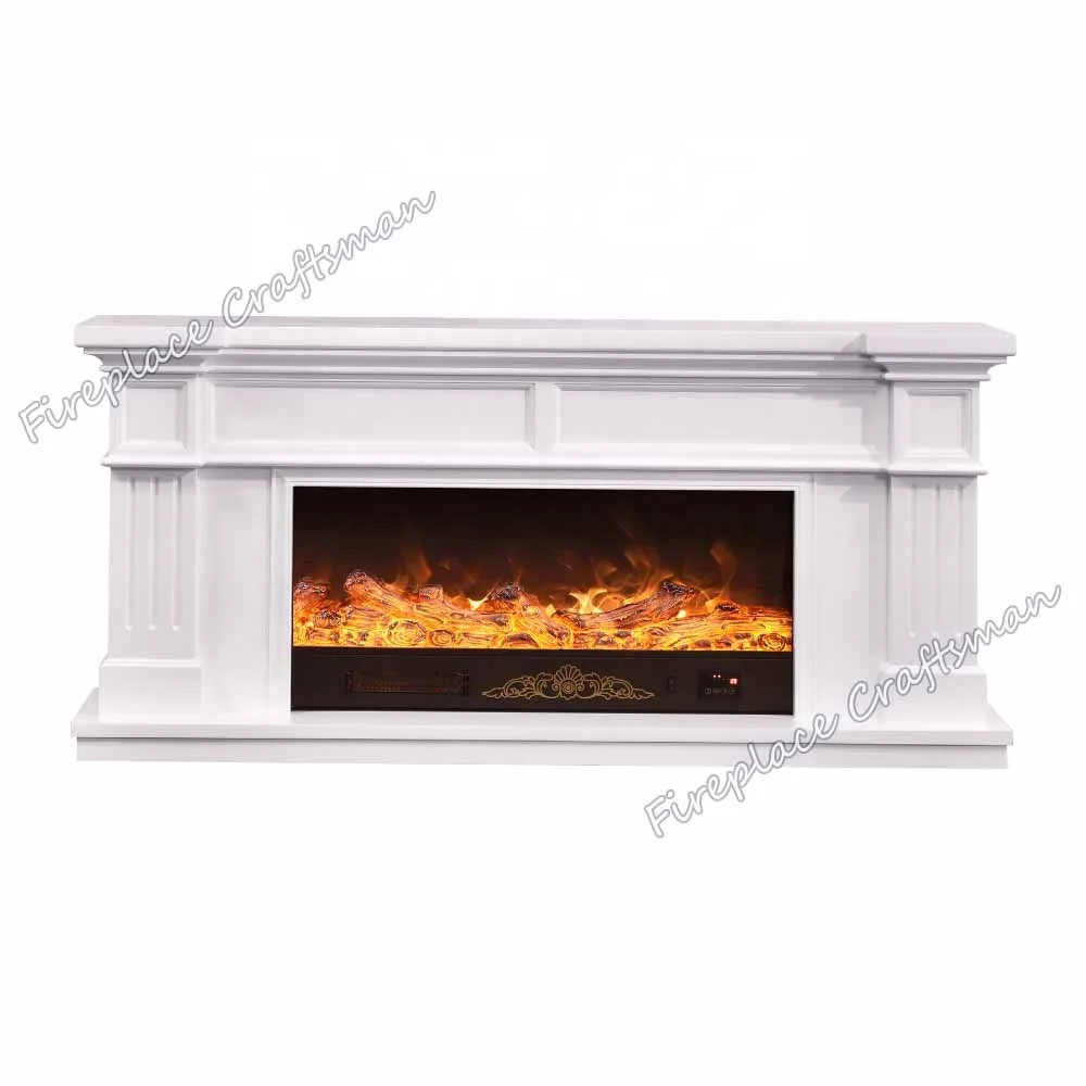 343S cheap price decoration electric fireplace flame console mantel freestanding with gas steam heater 3 side