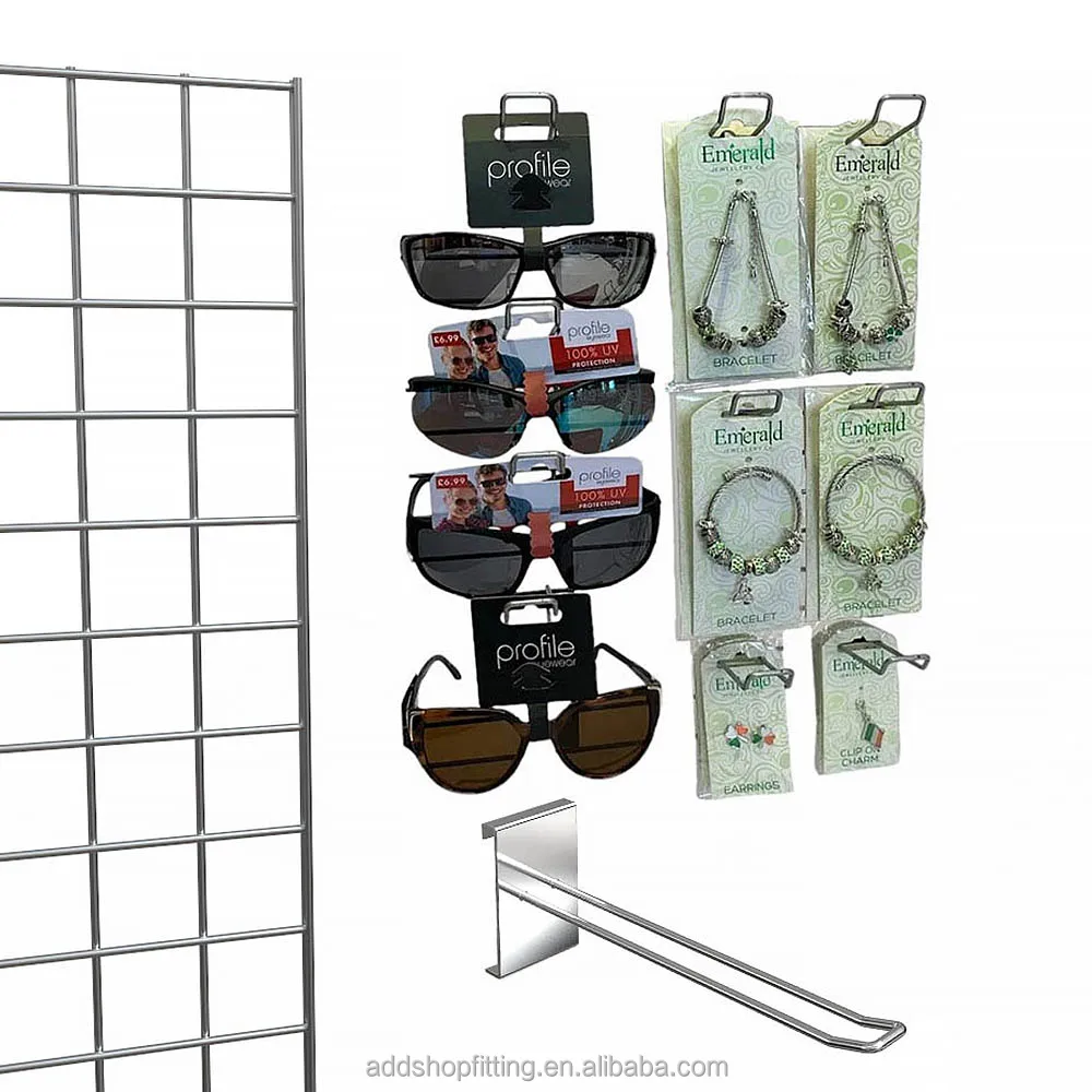 Triangle tower mesh grid panel rack slatwall Hook for shop display