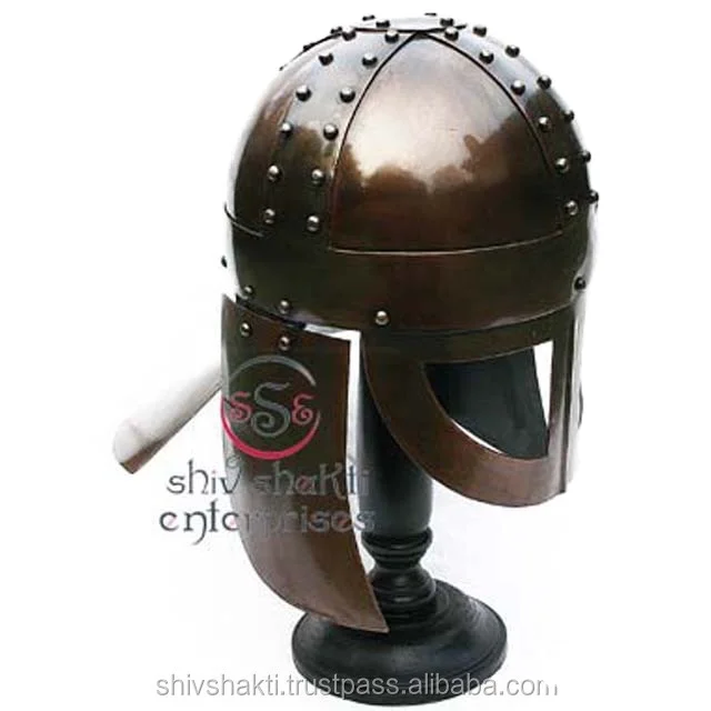 Medieval Norseman Helmet Viking Collectible Viking  Norman Helmet Decorative Gift Viking Helmet