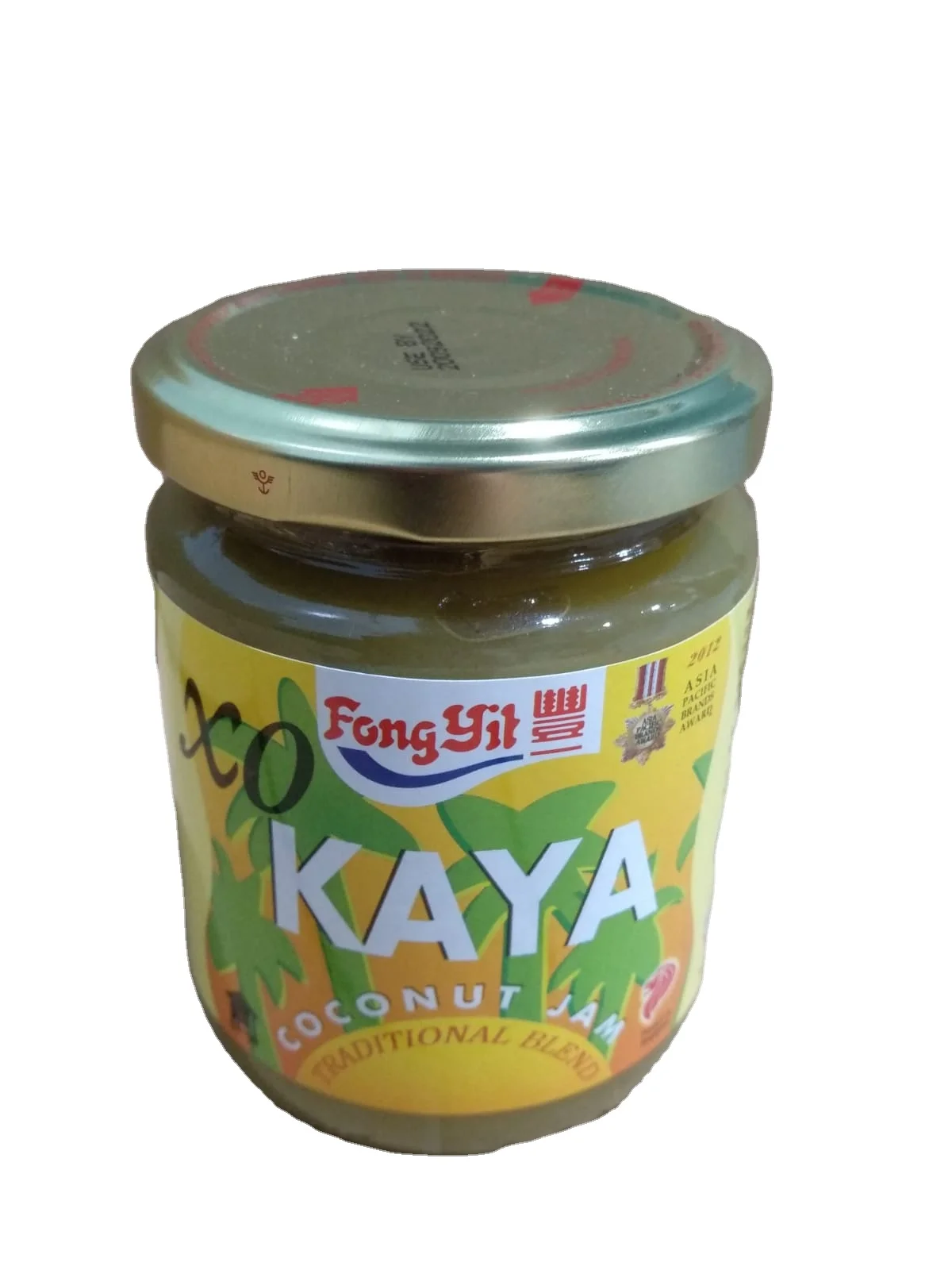 Вкусный десерт Topping OEM продукт из сахарных яиц кокосовый молочный крахмал FSSC 22000 ISO Сертификация 420 г бутылка XO Kaya