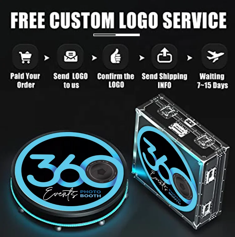 360 Degree Full Body Camera Booth Video Spinning Rig Camera Rotating Platform 200kg Payload