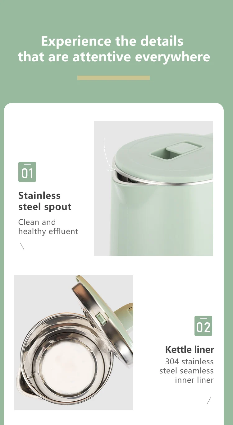 110V Travel  1.8L electric coffee kettle hotel electric kettle household cordless electric kettle Jug