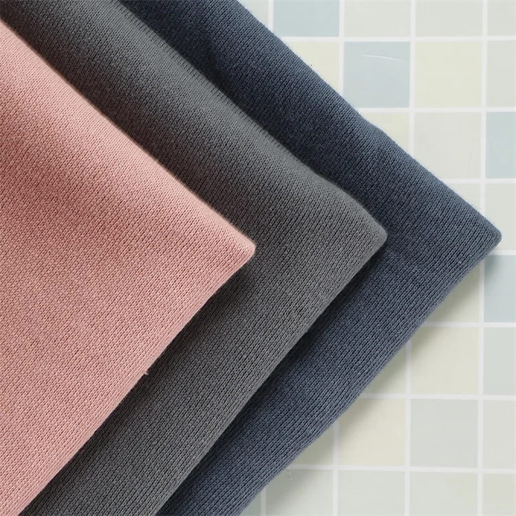 
QS5999 Direct Factory Price Polyester/Cotton Fabric CVC French Terry Fleece Fabric for Clothing Sweatshirt Hoodie Fabric 