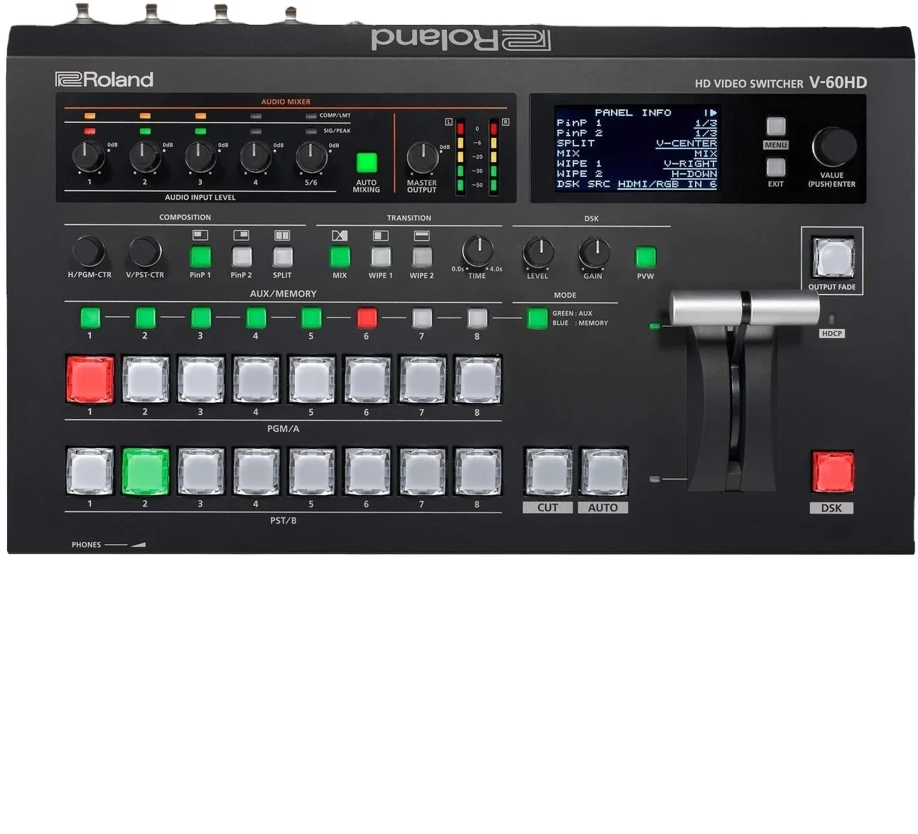 Новинка, Лидер продаж, HD-видеопереключатель Roland V60HD STR с потоковым комплектом UVC01