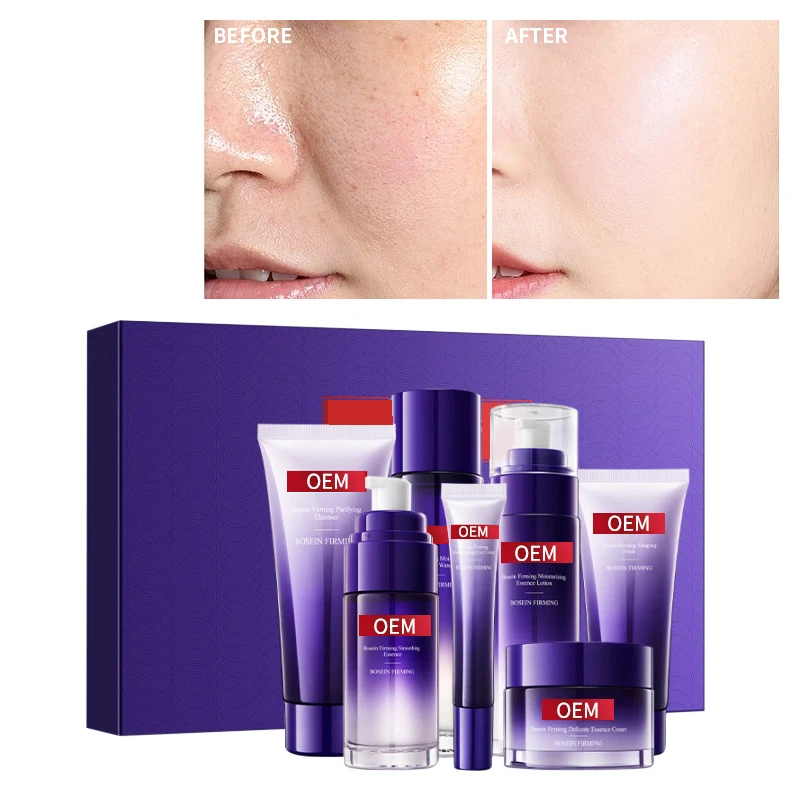 Skin Care Products Set Shrinking Pores Face Toner Spray Serum Cream Skincare Set For Skin