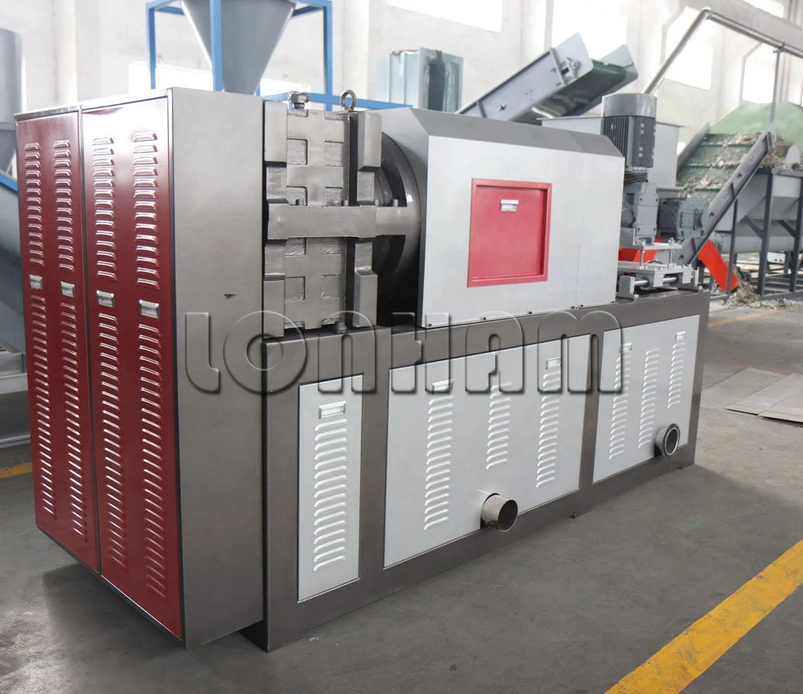 Wet PP PE LDPE HDPE LLDPE Film Squeezing Drying Pellets Making Machine