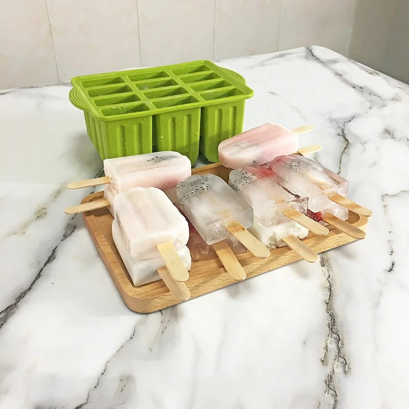 C9 Food Grade Bpa-free Silicone Ice Cubes Silicone Ice Popsicle Mold