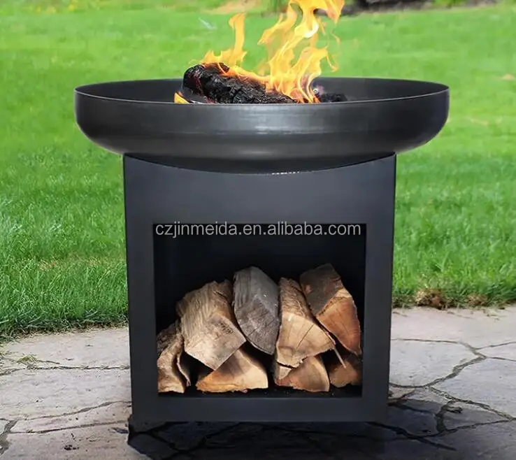 Dia80 Top Seller Log wood Storage Charcoal Burning Fireplace  Heater Stoves  For Garden Patio