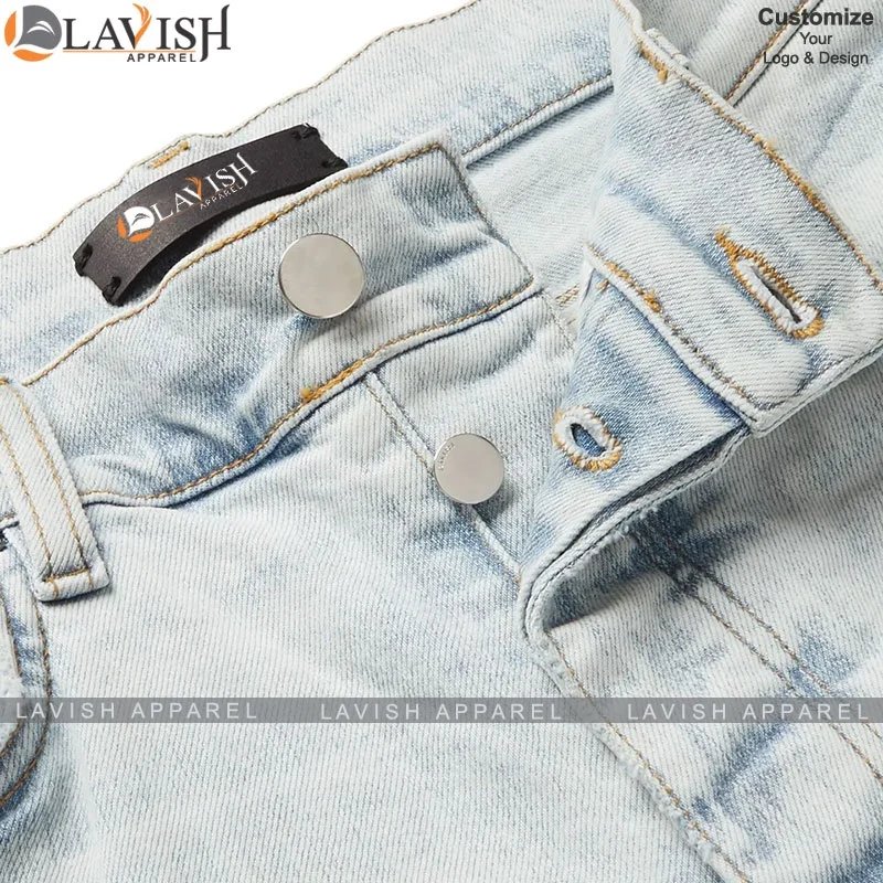 Cheap Hot Fashion Mid Waisted Stretch Men Denim jeans Trousers Pant Slim Fit Custom Made By Lavish Apparel