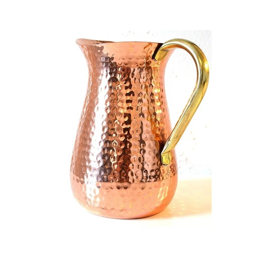 Бесплатный образец чистой меди ручной молоток индивидуальный кувшин для воды от производителя, оптовик, Прямая продажа с завода