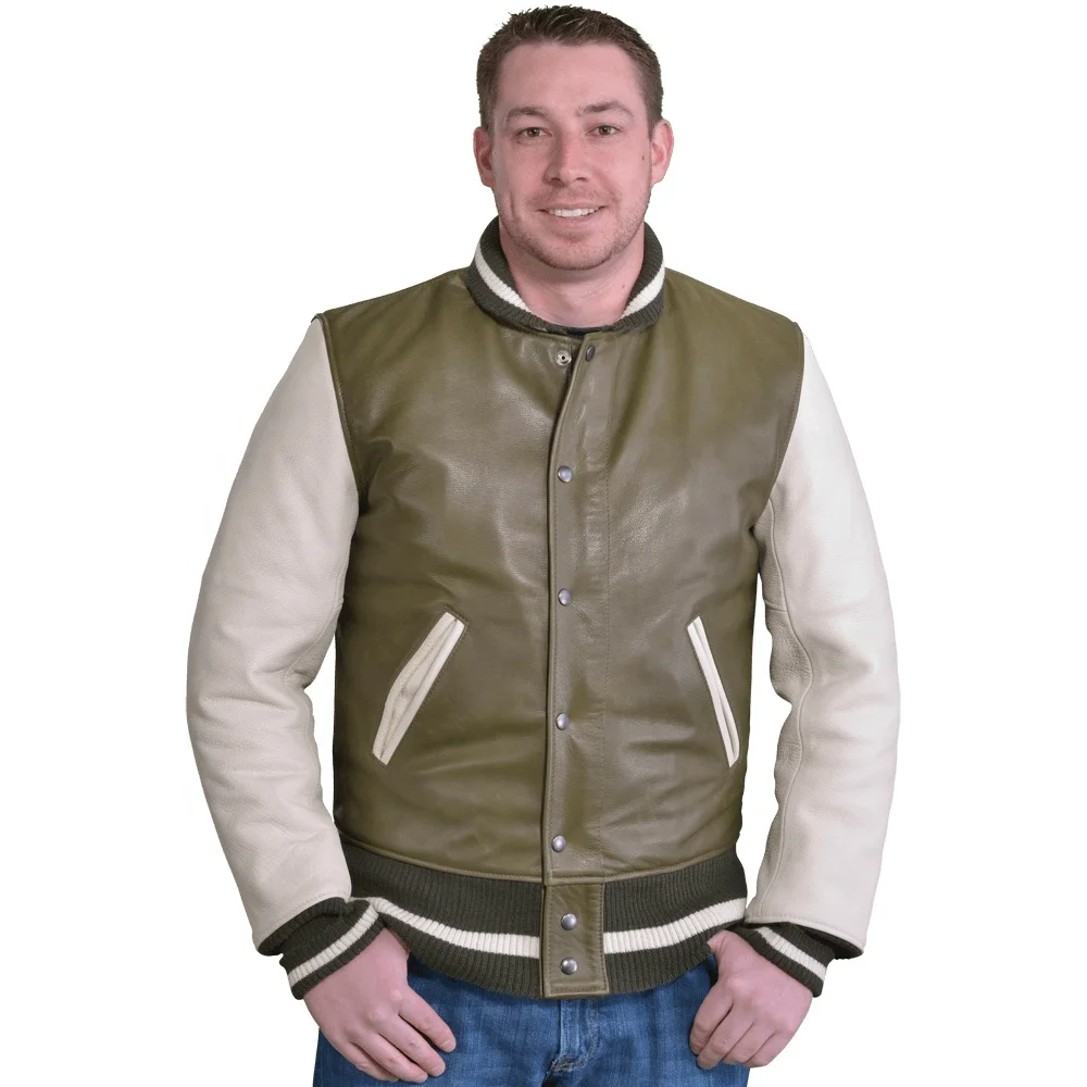 Custom Logo Embroidered Hoodies Baseball Jackets Men Fashion Design Slim Fit College Varsity Jacket Leather Sleeve Jacket