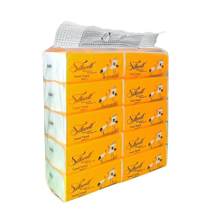 Silkwell Crane Retractable Paper 200 Sheets 3 Layers, paper napkins