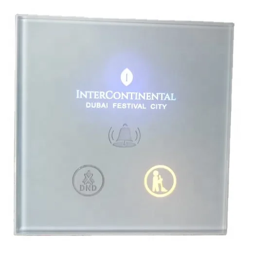 Fox Domotics Hotel Guest Room Multi functional Corridor Panel Corridor Panel Without Room Number Switch with DND MMR BELL