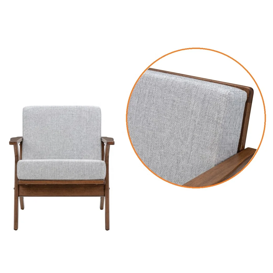 Lounge Chair Top New Product Living Room Luxury Vietnam Home Furniture Corner Sofa European Style Wood Antique One Seat