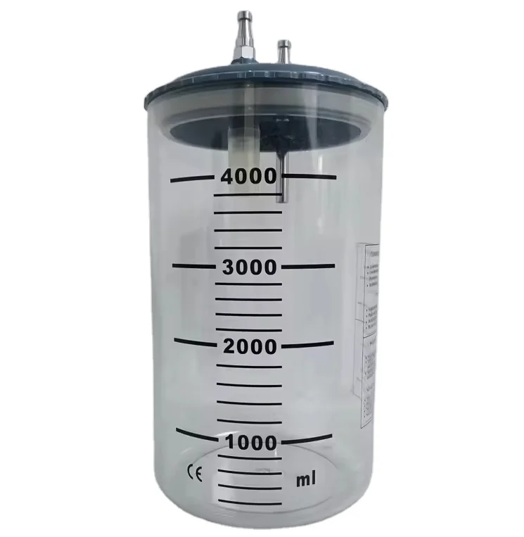 Medical Disposable Suction Canister  Pressure Suction Drainage System Reusable Canister Jar With Suction Liner