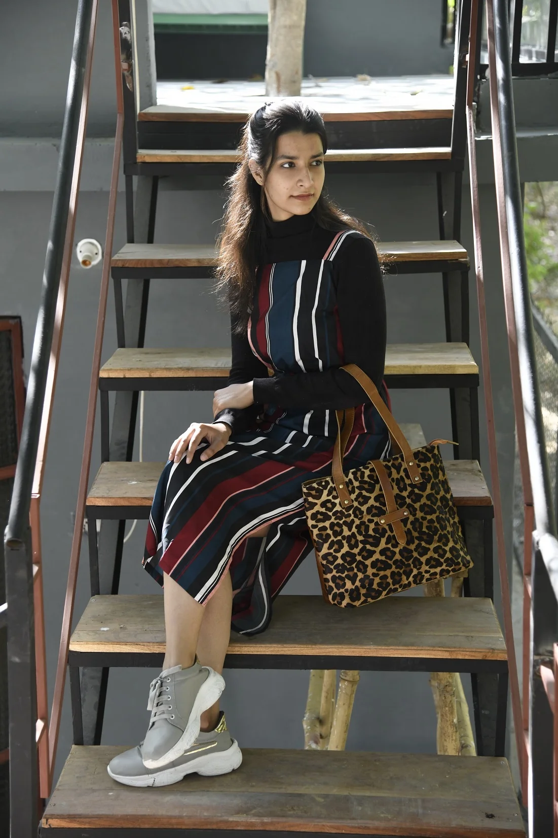 Pony Hair Leopard Prints Brown Cow hide calf cowhide bag purse leather handbags purses money Cow fur Tote bag