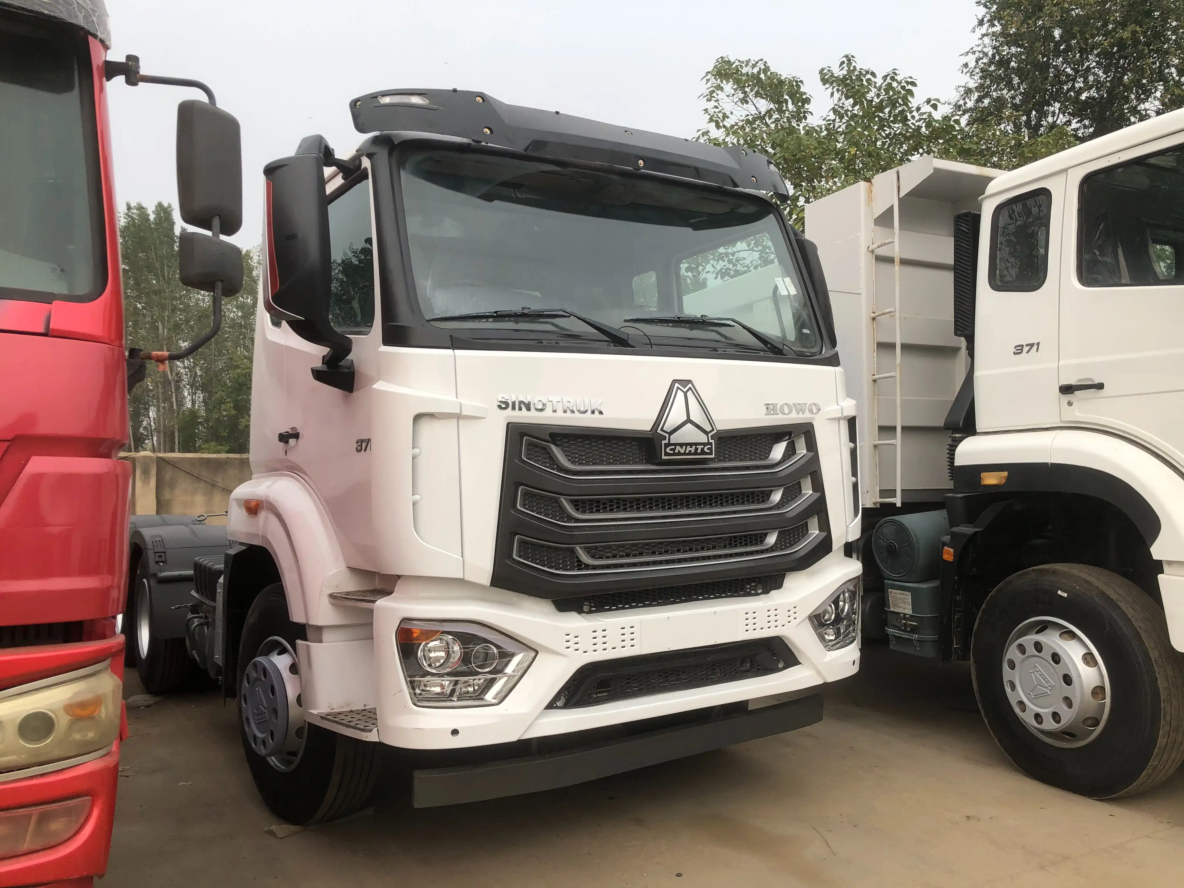 2018-2023 хорошее состояние Howo nx б/у Sinotruk Hohan 10 колесная головка прицепа 371 hp RHD Prime Mover тягач