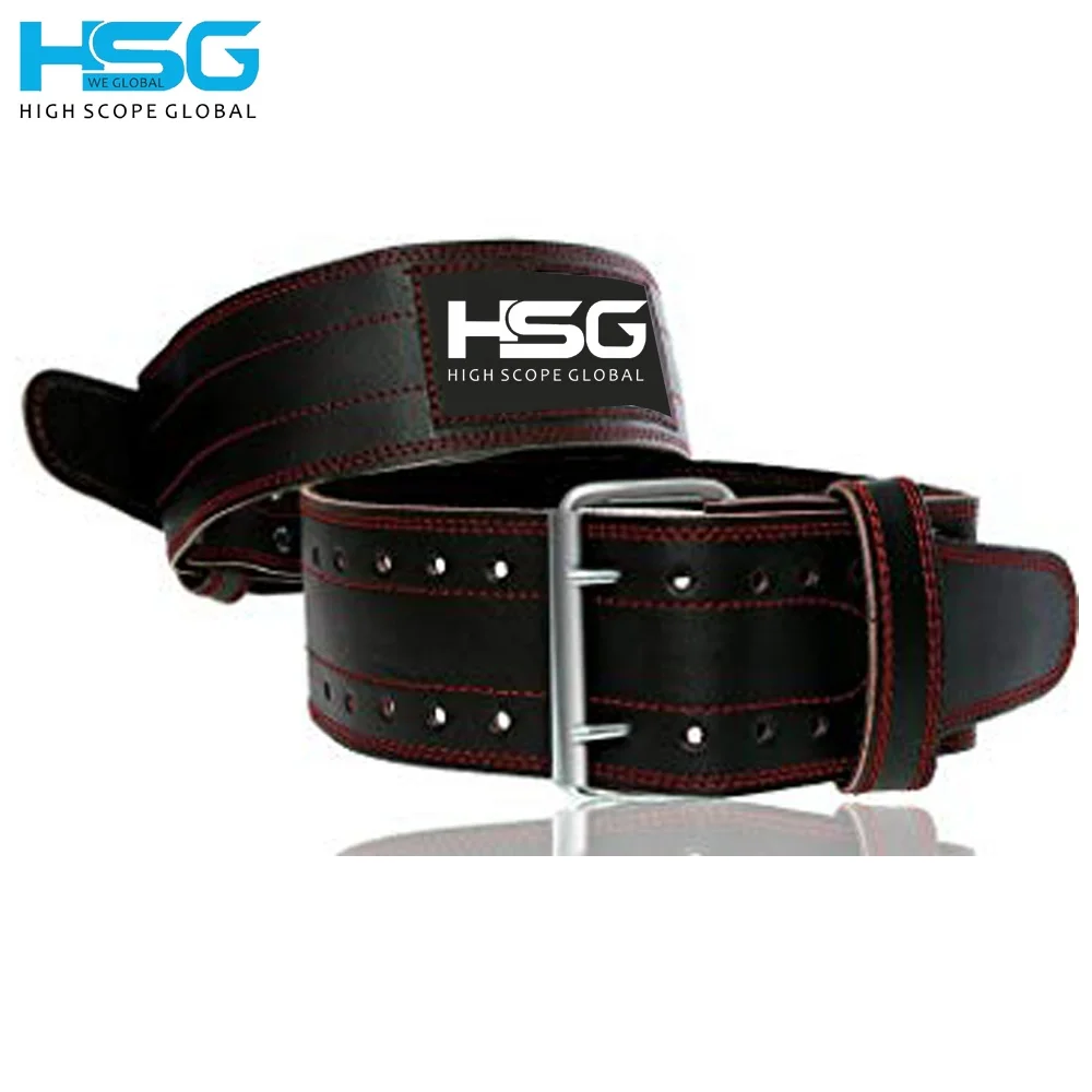 Hot Selling 2022 Powerlifting belt Genuine Leather Power Heavy Duty Weight Lifting Bodybuilding Belt