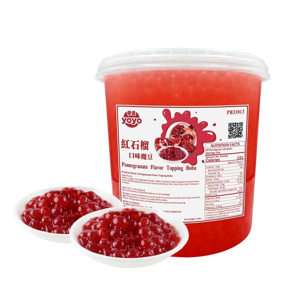 Буба со вкусом граната для Пузырькового чая из Тайваня