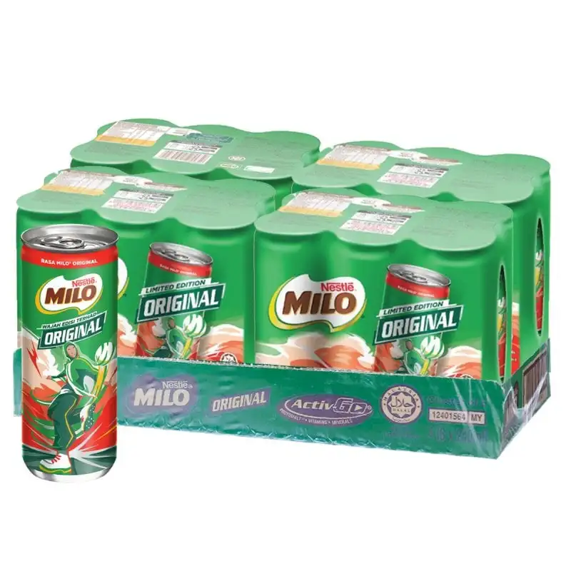 Direct Factory Wholesale Price for MI LO UHT 240ml Malaysian-Made Cocoa Malt Chocolate Drink Bulk Buy Authorized Distributor