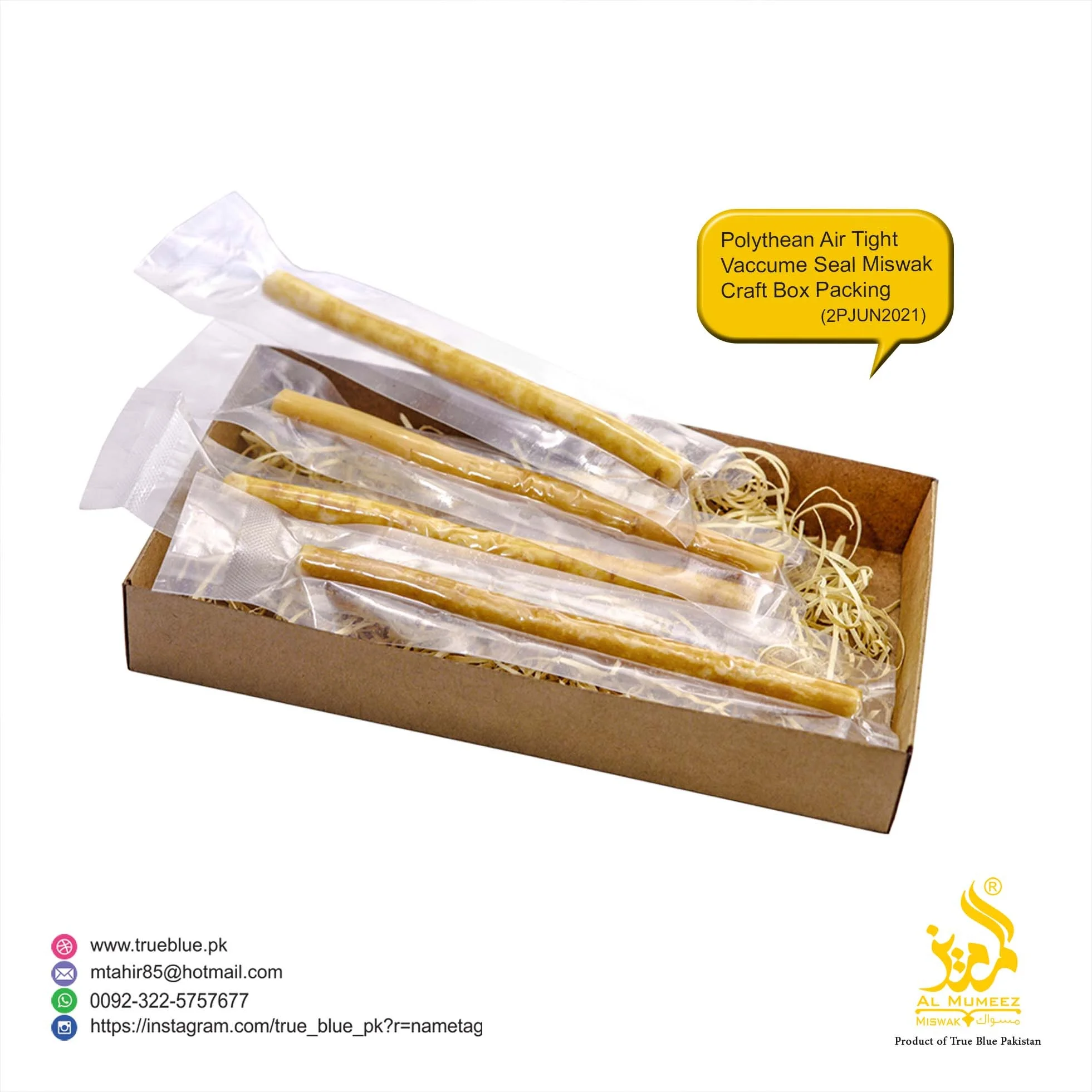 BEST QUALITY VACUUM PACKED MISWAK/SEWAK/SIWAK/NATURAL TEETH CLEANING STICK