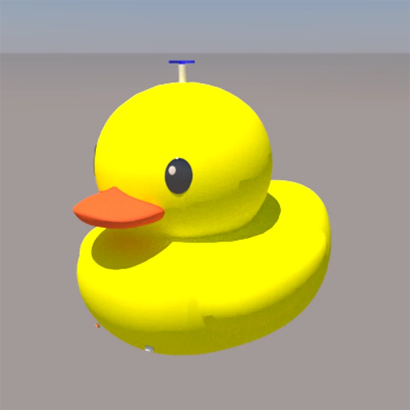 Large Yellow Duck Inflatable Toy for Kids Unisex PVC and Plastic Material for Outdoor Sprinkler Splash Backyard Play
