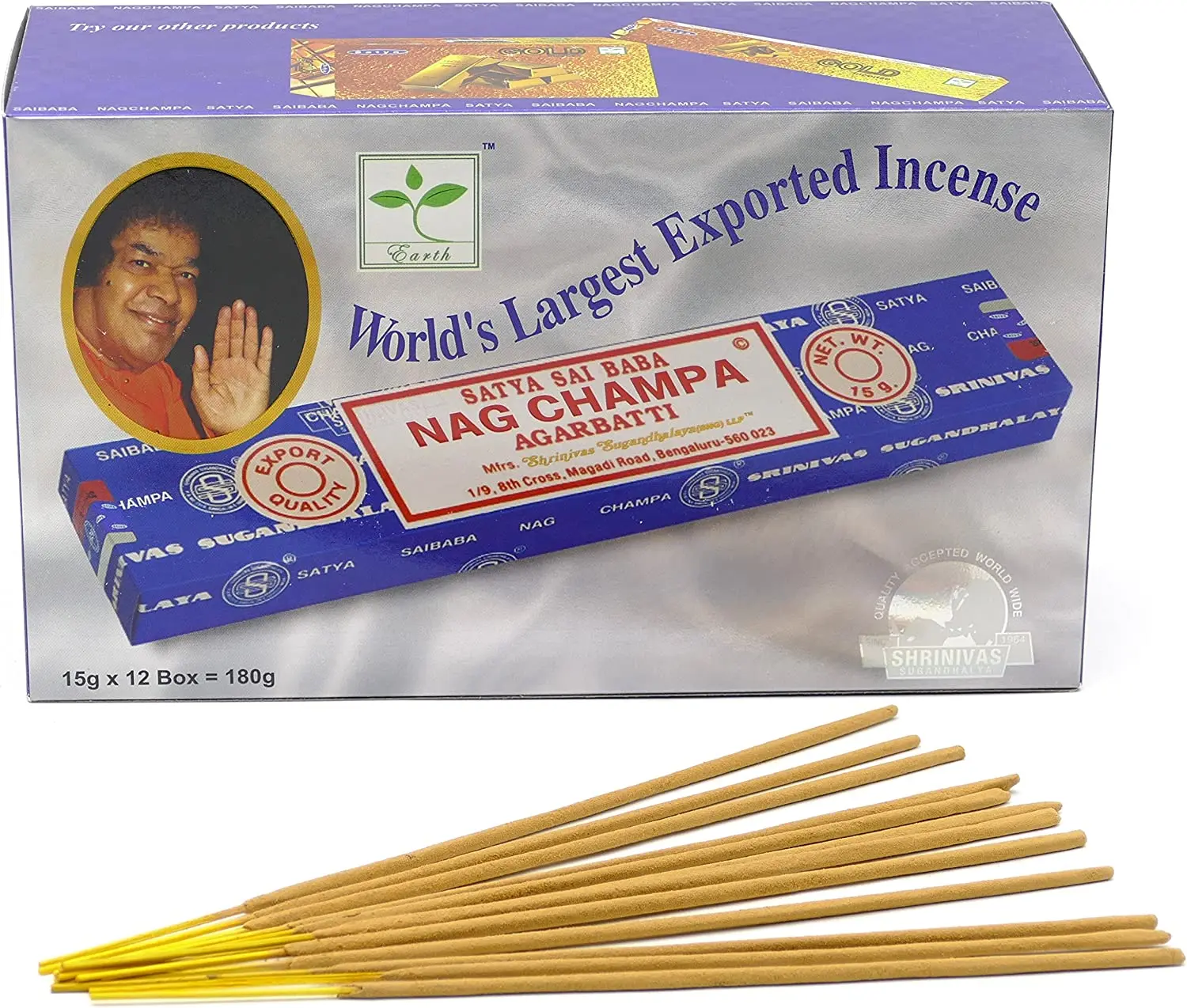 Natural Handmade Incense stick Satya Sai  Nag  champa Each Export Quality Made In India