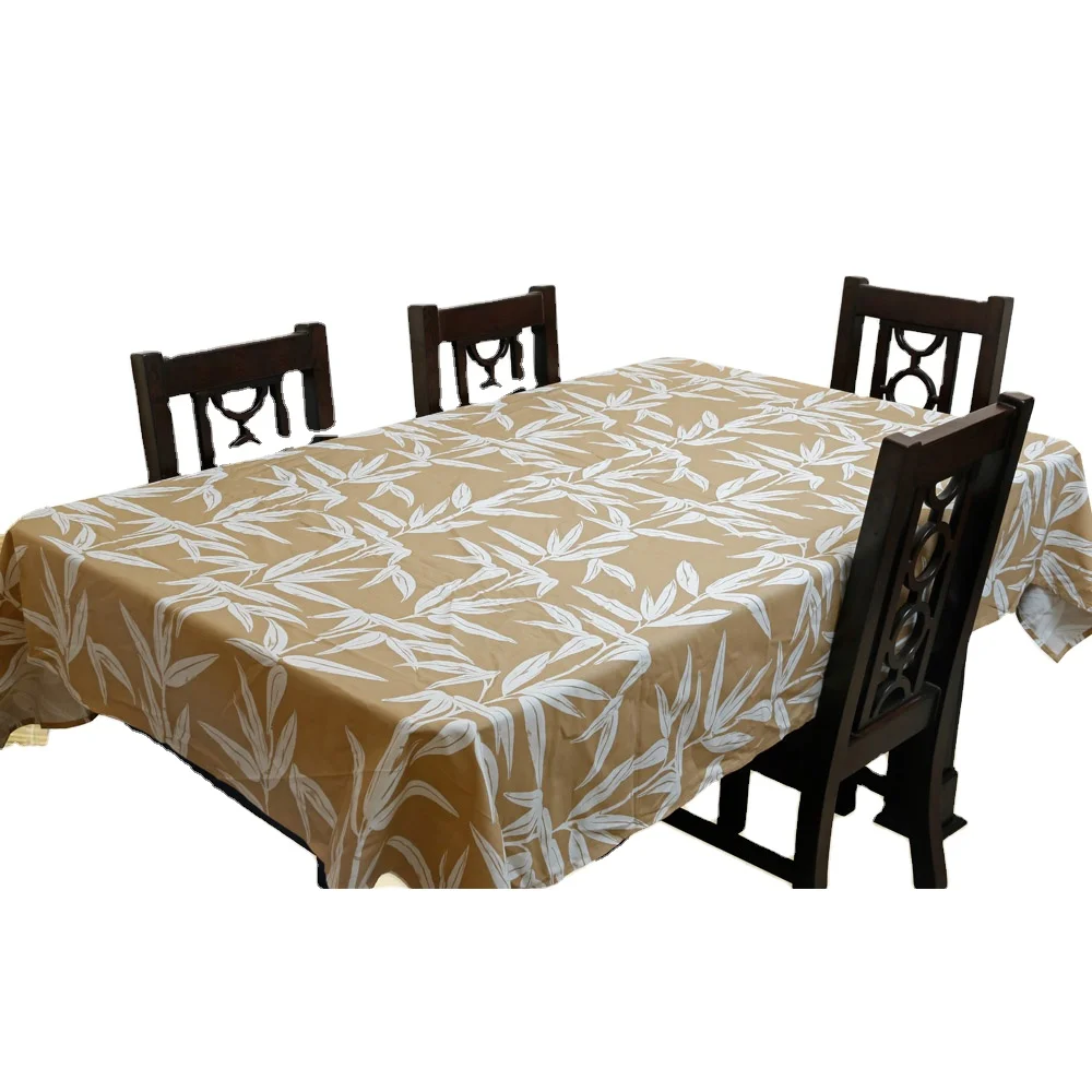 
Table Cloth Plain Floral Design 100% Cotton Made 4/6 Chair Tablecloth for Home Wholesale Ready To Ship 