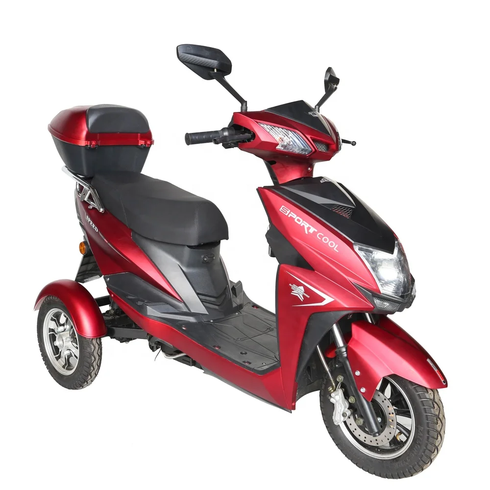 Wholesale 48/60V20AH lead-acid/Lithium Battery Adult Tricycle Bike Three Wheel Electric Scooter