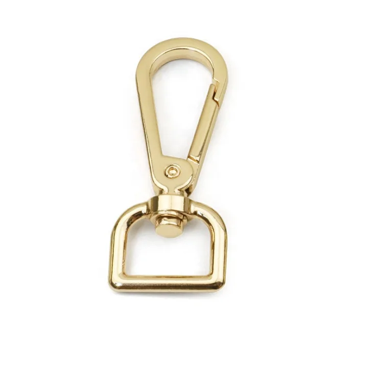 Factory price luggage hardware key chain with shoulder strap metal large plate buckle