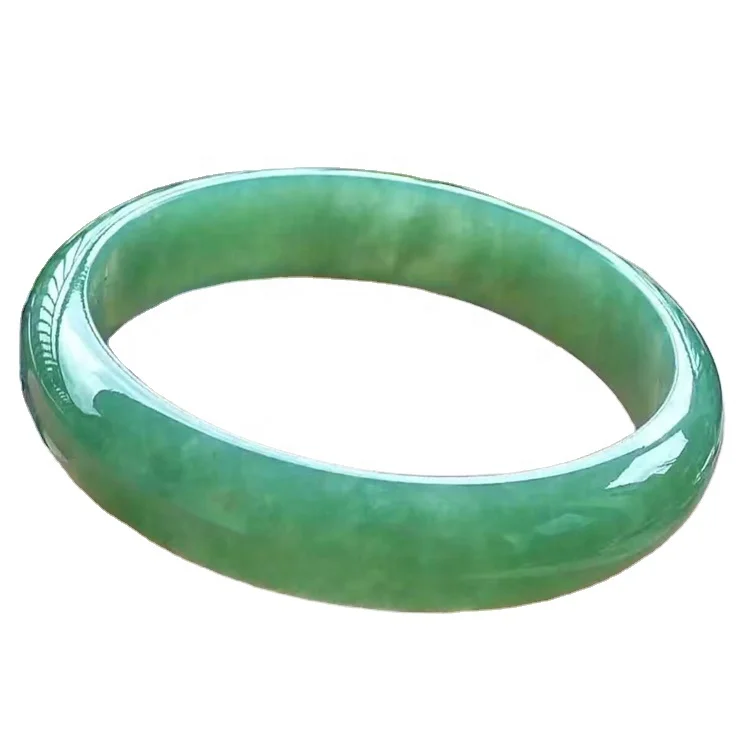 Emerald Bangle Precious Stone Price Natural Emerald Bangle Green Jade Bracelets Round Bangles Gift for Women Jades Fine Jewelry