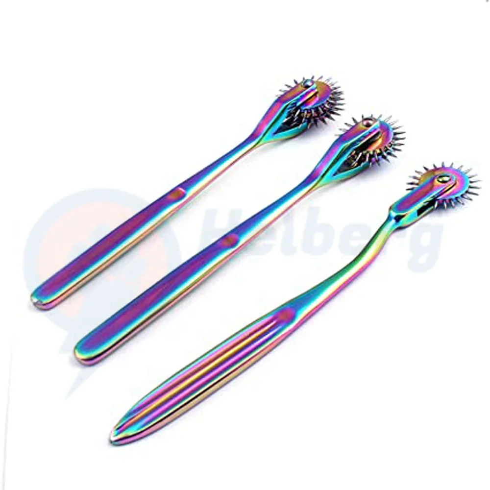 Высококачественные нейрологические контактные колеса из нержавеющей стали радужного цвета Wartenberg