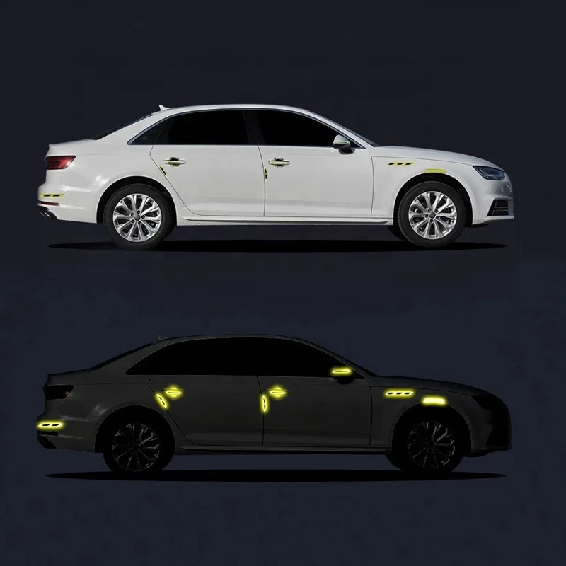 Car Stickers Reflective Arrow Sign Tape Warning Safety Auto Stickers Decal