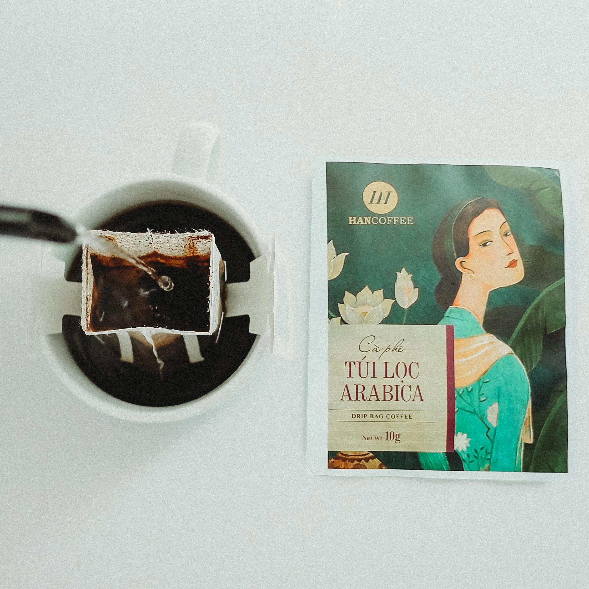 Мешок для капель молотого кофе HANCOFFEE 100% Arabica приятный горький вкус с ароматами кедрового карамельного клевера индивидуальная упаковка