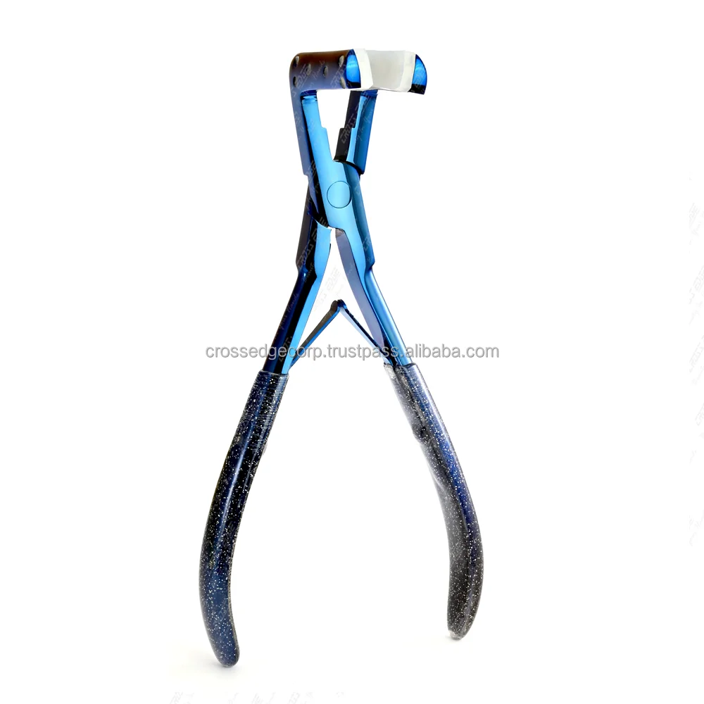  Клещи для наращивания волос оптом двусторонние белые накладки инструменты