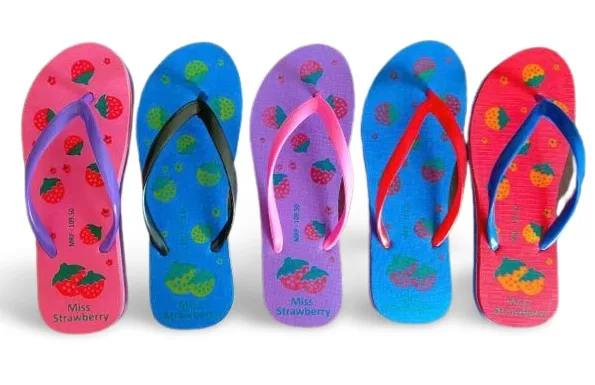 Top Selling  Ladies Home Slippers Best Chappal Ladies Rubber House Slippers Flat Plastic Sandal Women Slide Slippers